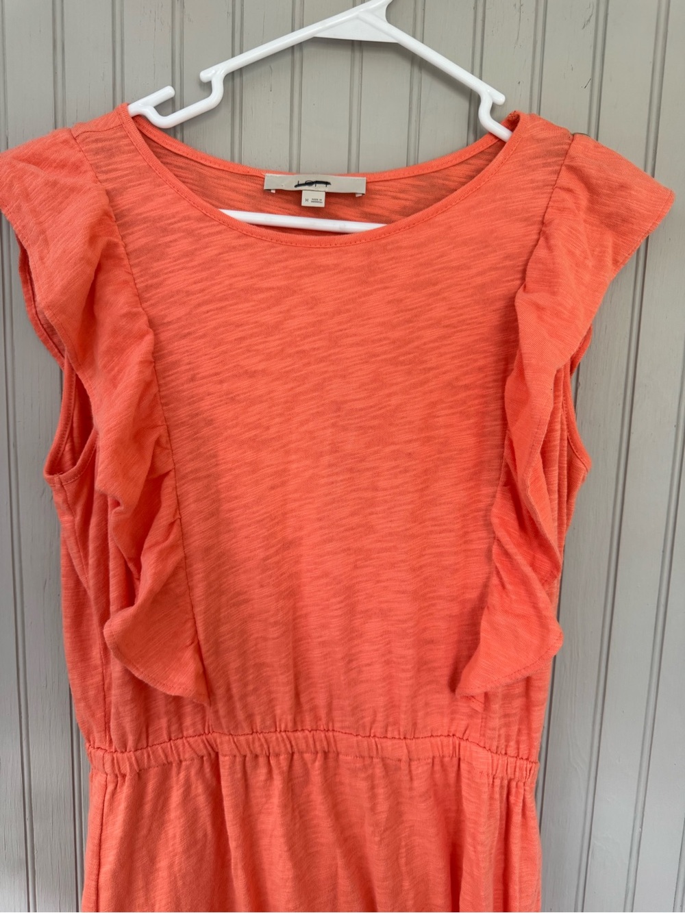 LOFT Orange Flutter-Sleeve Maxi Dress - Picture 3 of 7